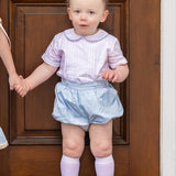 Sterling Boys Blue Heirloom Button-On Bubble