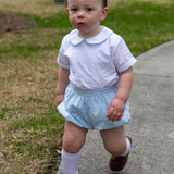 Sterling Boys Blue Heirloom Button-On Bubble