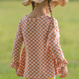 Sunflower Evenings Appliquéd Swing Top & Ruffled Leggings Set