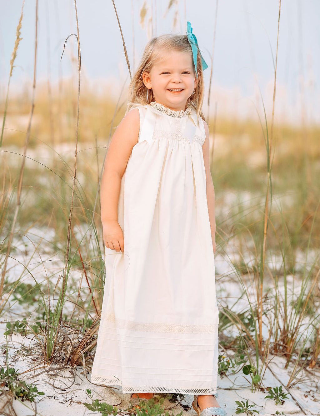 Cambridge Ecru Sleeveless Heirloom Dress