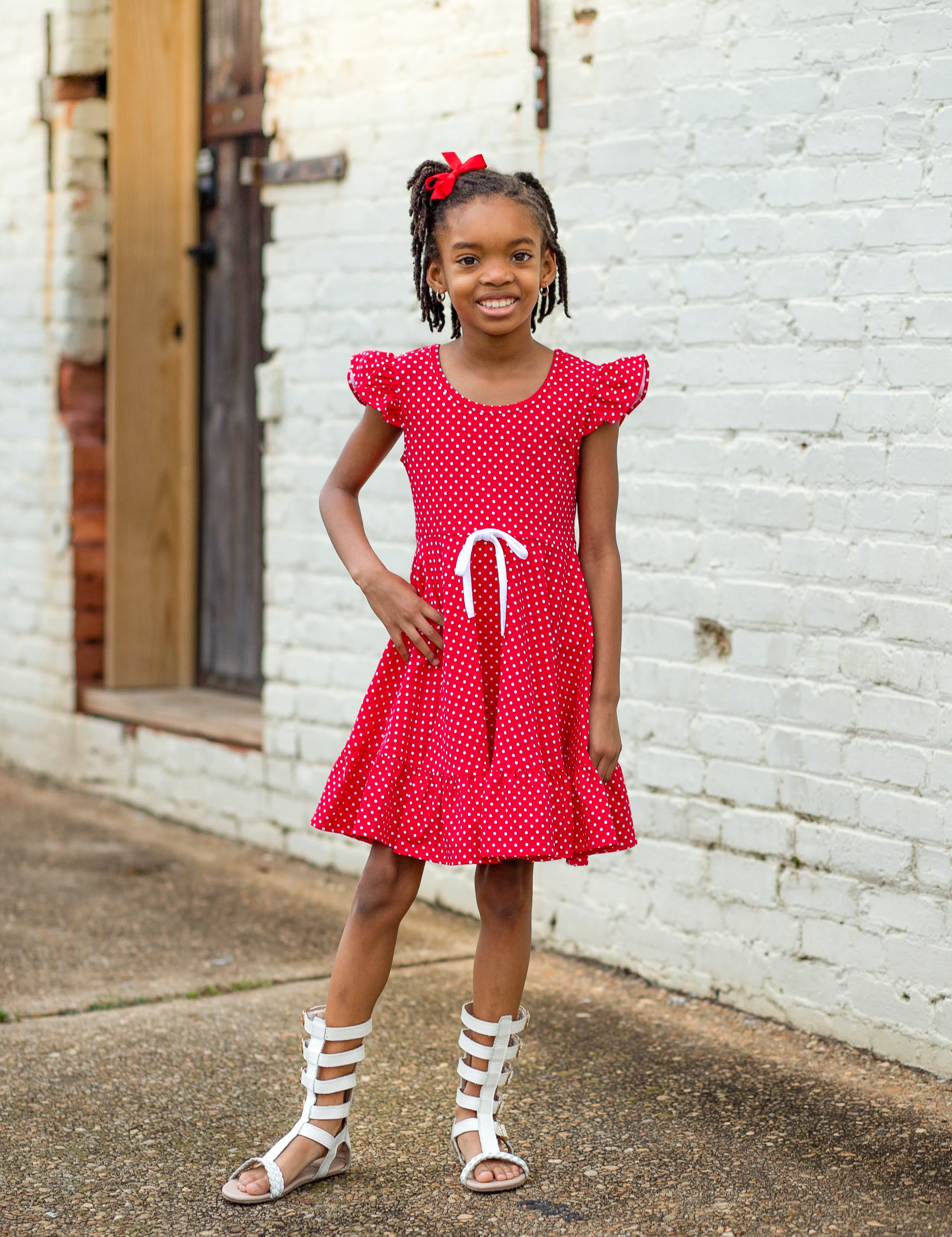 Sweetie Knit Polka Dot Dress