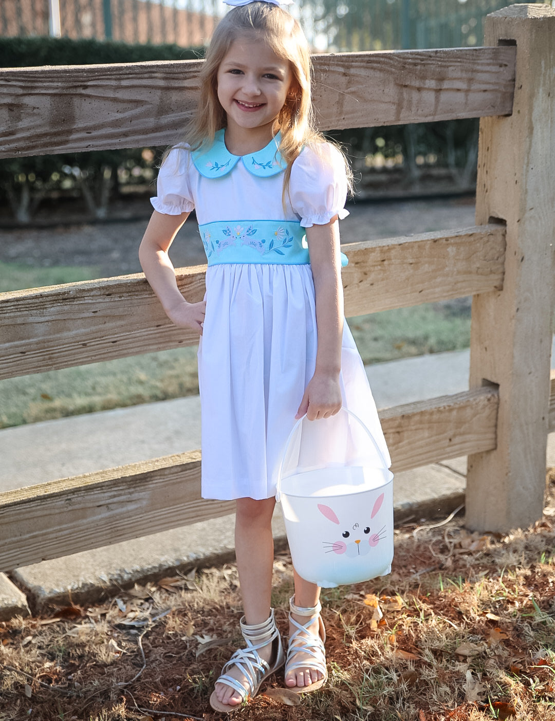 Le Petit Lapin Embroidered Bunny Dress