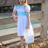Le Petit Lapin Embroidered Bunny Dress