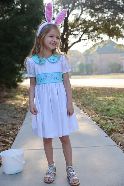 Le Petit Lapin Embroidered Bunny Dress