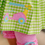 Fore! Girls' Tie Shoulder Top & Knit Shorts Set