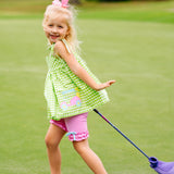Fore! Girls' Tie Shoulder Top & Knit Shorts Set