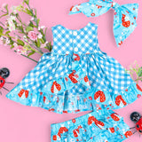 Lady Luck Lady Bug Appliquéd Swing Top & Ruffle Bloomer Set