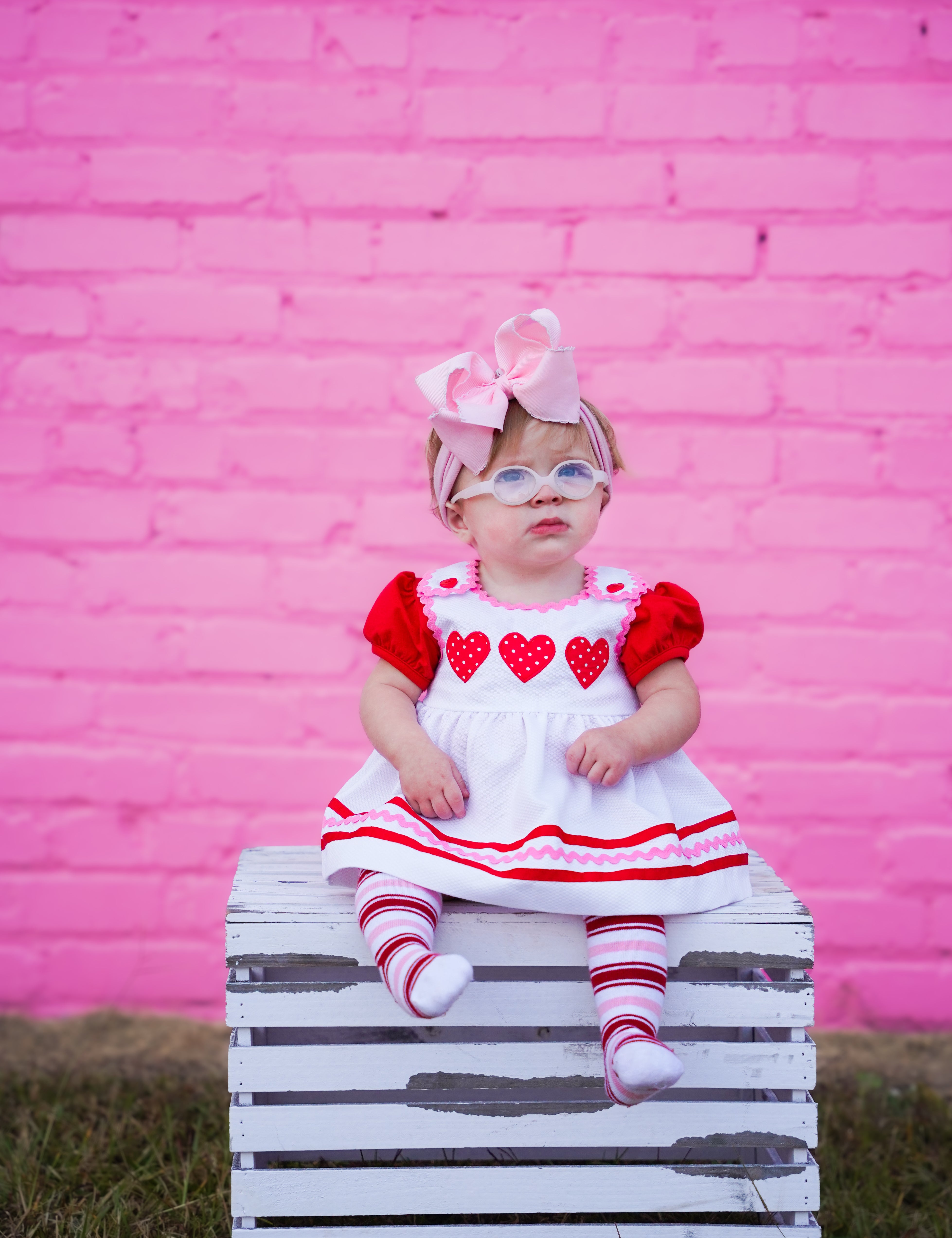 Be Mine Heart Applique Dress & Bloomer Set