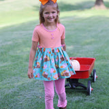 Pumpkin Harvest Girls' Fall Print Tunic and Leggings Set