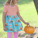 Pumpkin Harvest Girls' Fall Print Tunic and Leggings Set