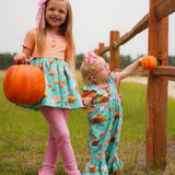 Pumpkin Harvest Girls' Fall Print Tunic and Leggings Set