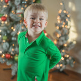 Oh So Jolly Collared Boys' Knit Shirt