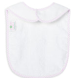 Pink Gingham Rocking Horse Bib