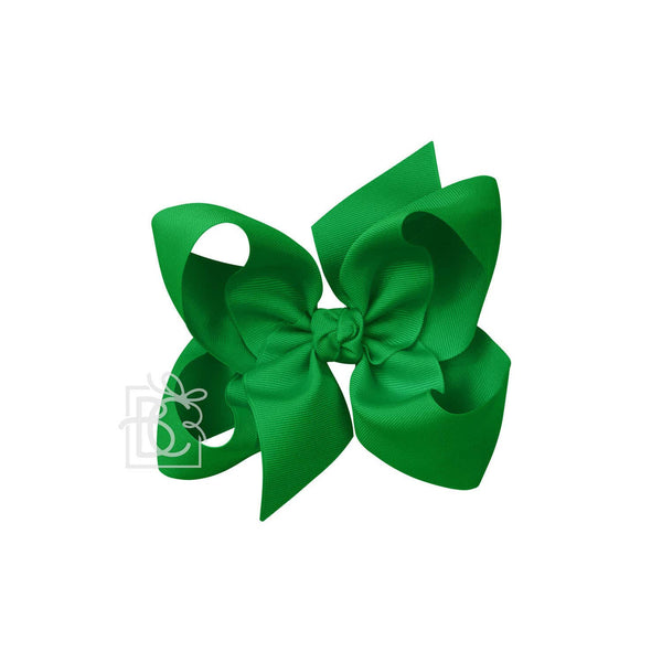 Large 4.5" Grosgrain Hairbow on Alligator Clip