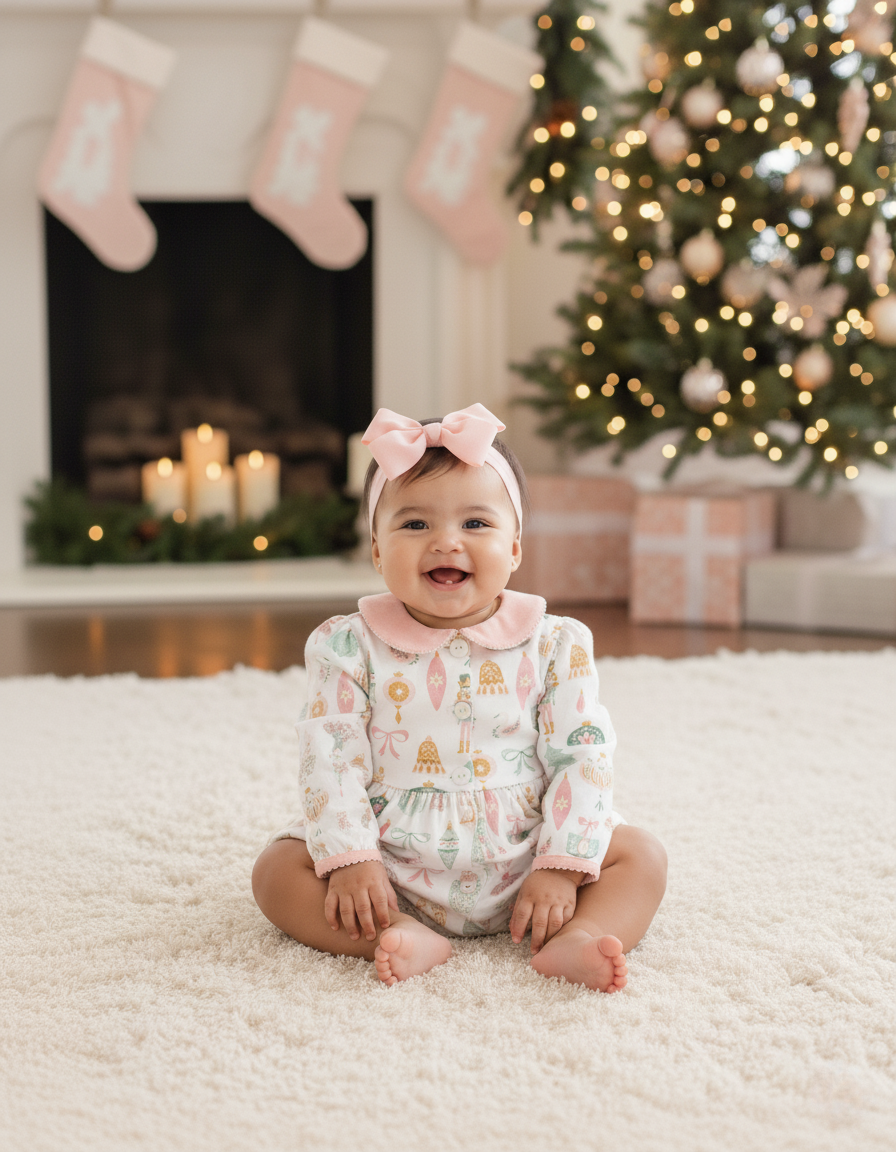 Bits & Baubles Knit Christmas Ornaments Print Bubble