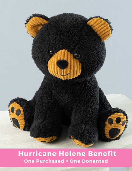 Western North Carolina Hurricane Helene Relief Fundraiser Plushie Stuffed Animal Black Bear