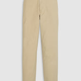 Unisex Khaki Flat Front Straight Leg Pants