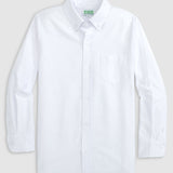 Unisex Oxford Long Sleeved White Shirt