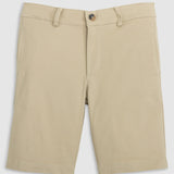 Unisex Khaki Flat Front Shorts