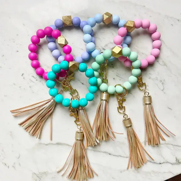 Solid Wristband Keychain