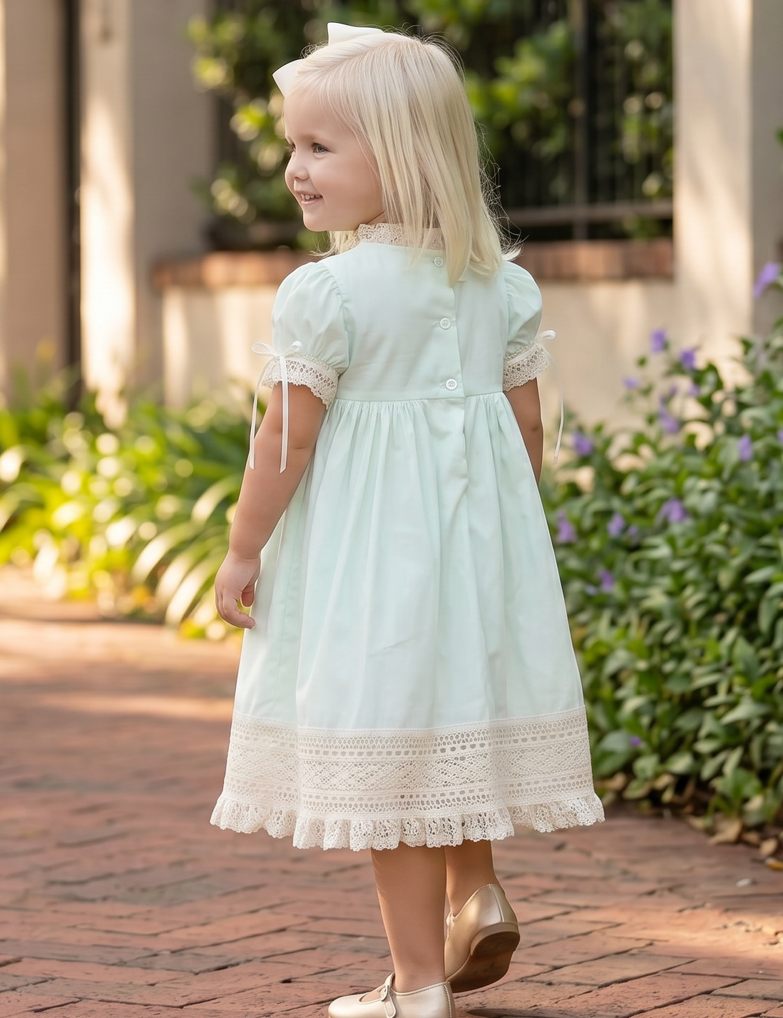 PREORDER - Balmoral Mint Heirloom Dress