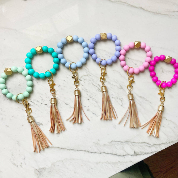 Solid Wristband Keychain