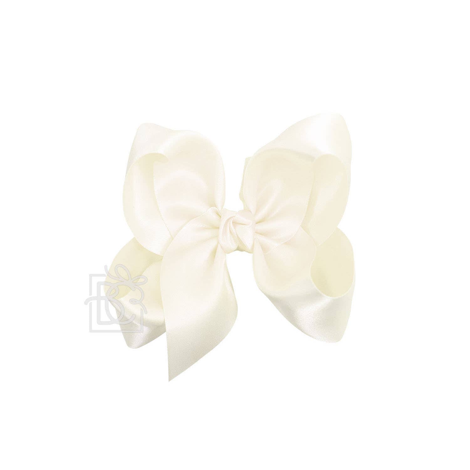 Satin Bow on Clip / 5.5" Huge on Alligator Clip