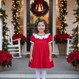Mistletoe Moments Smocked Corduroy Dress