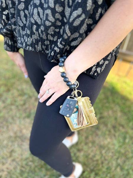 Cheetah Girl Wristband Keychain