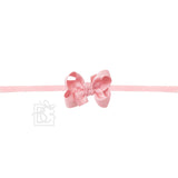 1/4" Nylon Pantyhose Headband with 3.5" Medium Grosgrain Bow