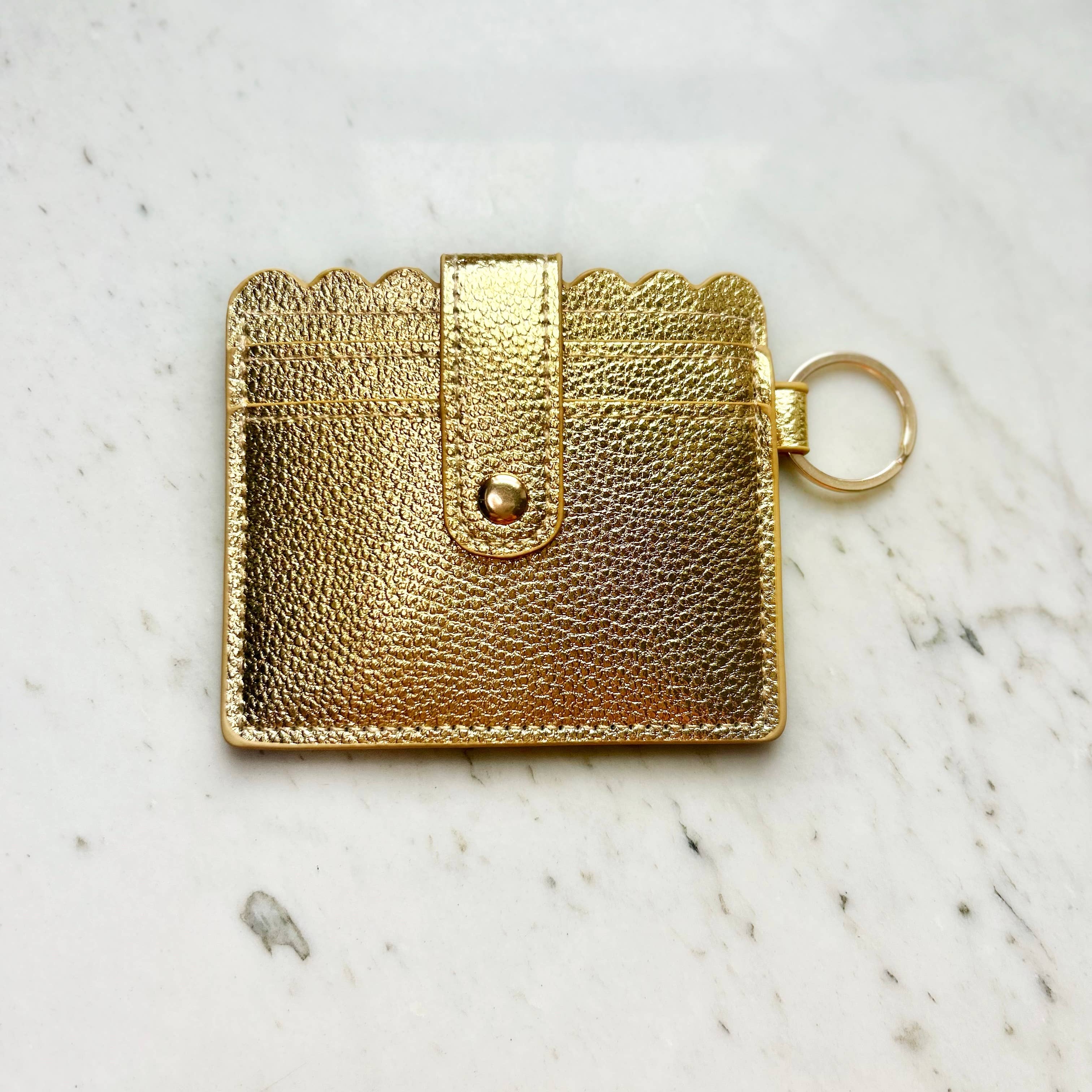 Wallets with Keyring Marble