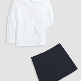 Navy A-Line Skort