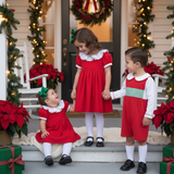 Mistletoe Moments Smocked Corduroy Dress