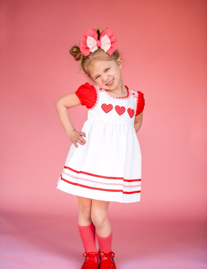 Be Mine Heart Applique Dress