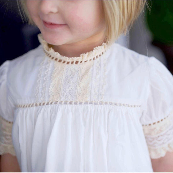 Dover Lace White Heirloom Dress